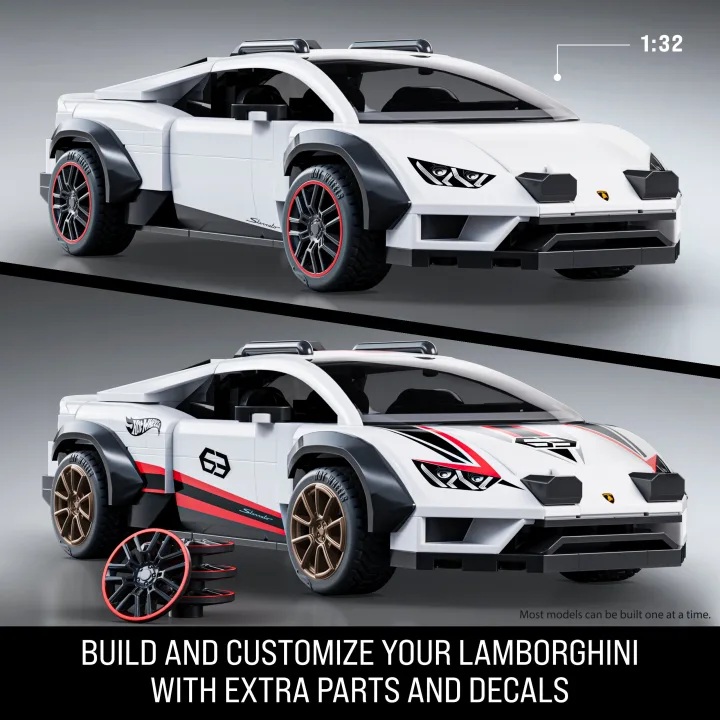Lamborghini Huracan Sterrato 2022 white 1:32 Hot Wheels Brick Shop