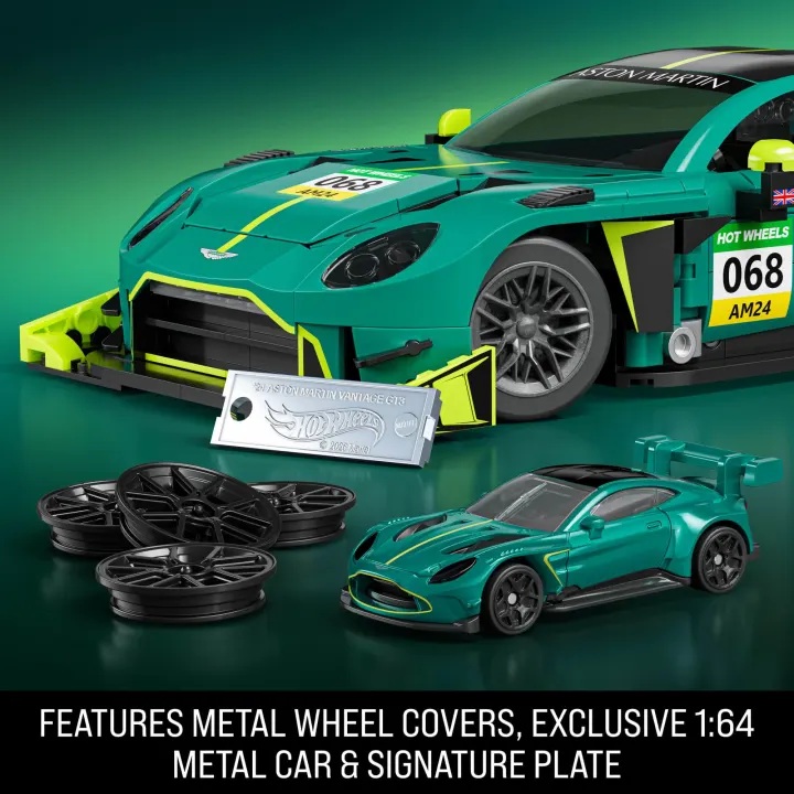 Aston Martin Vantage GT3 2024 green 1:16 Hot Wheels Brick Shop