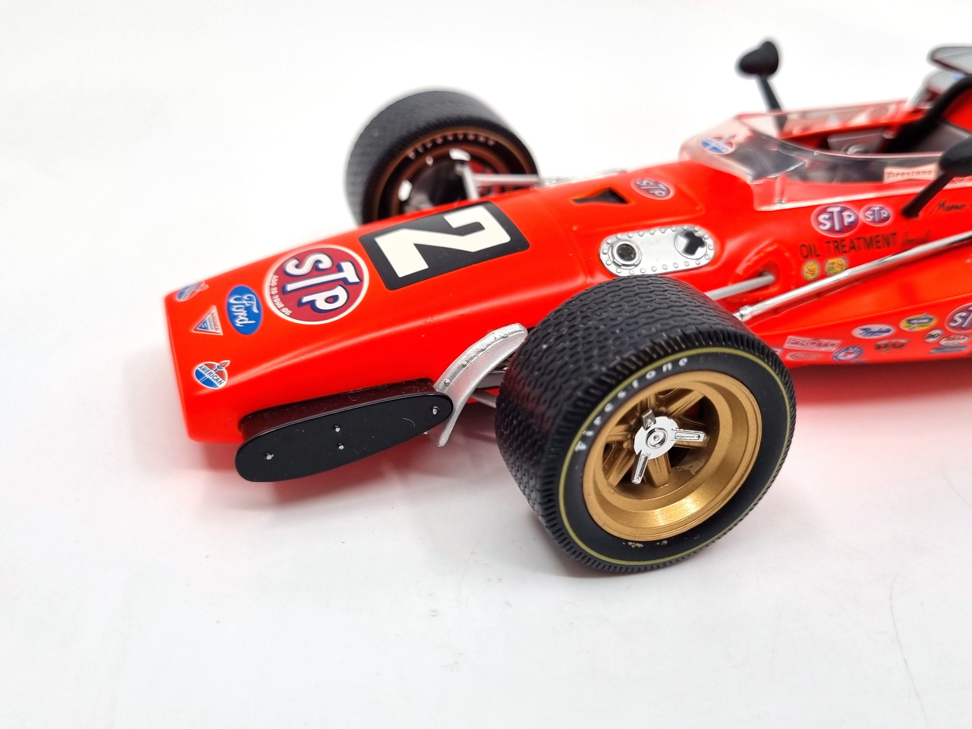 Brawner Hawk Ford STP #2 Mario Andretti Indy 500 Champion 1969 1:18 Ertl