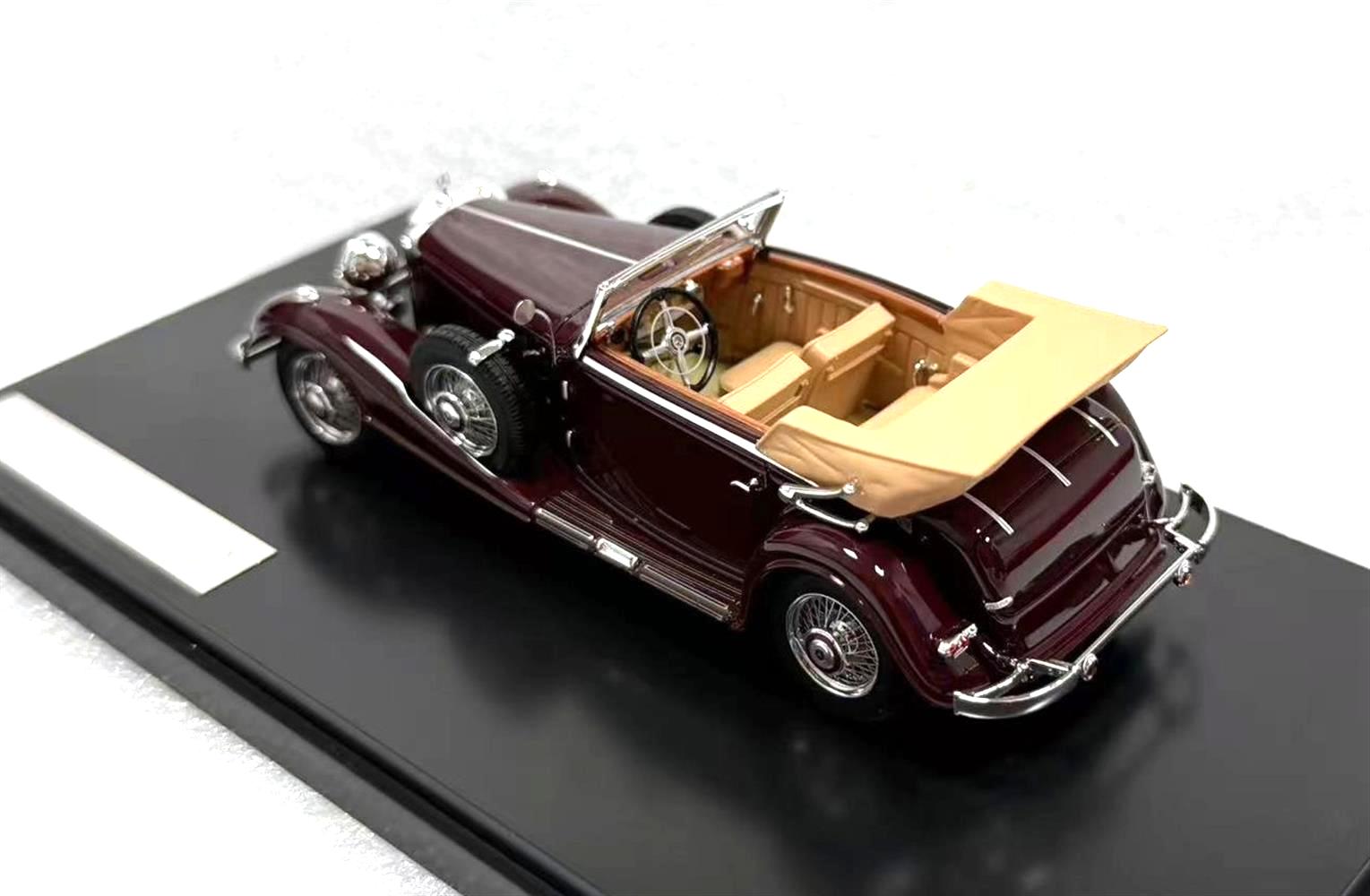 Mercedes-Benz 500K Cabriolet C 1935 bordeaux 1:43 Matrix Scale Models
