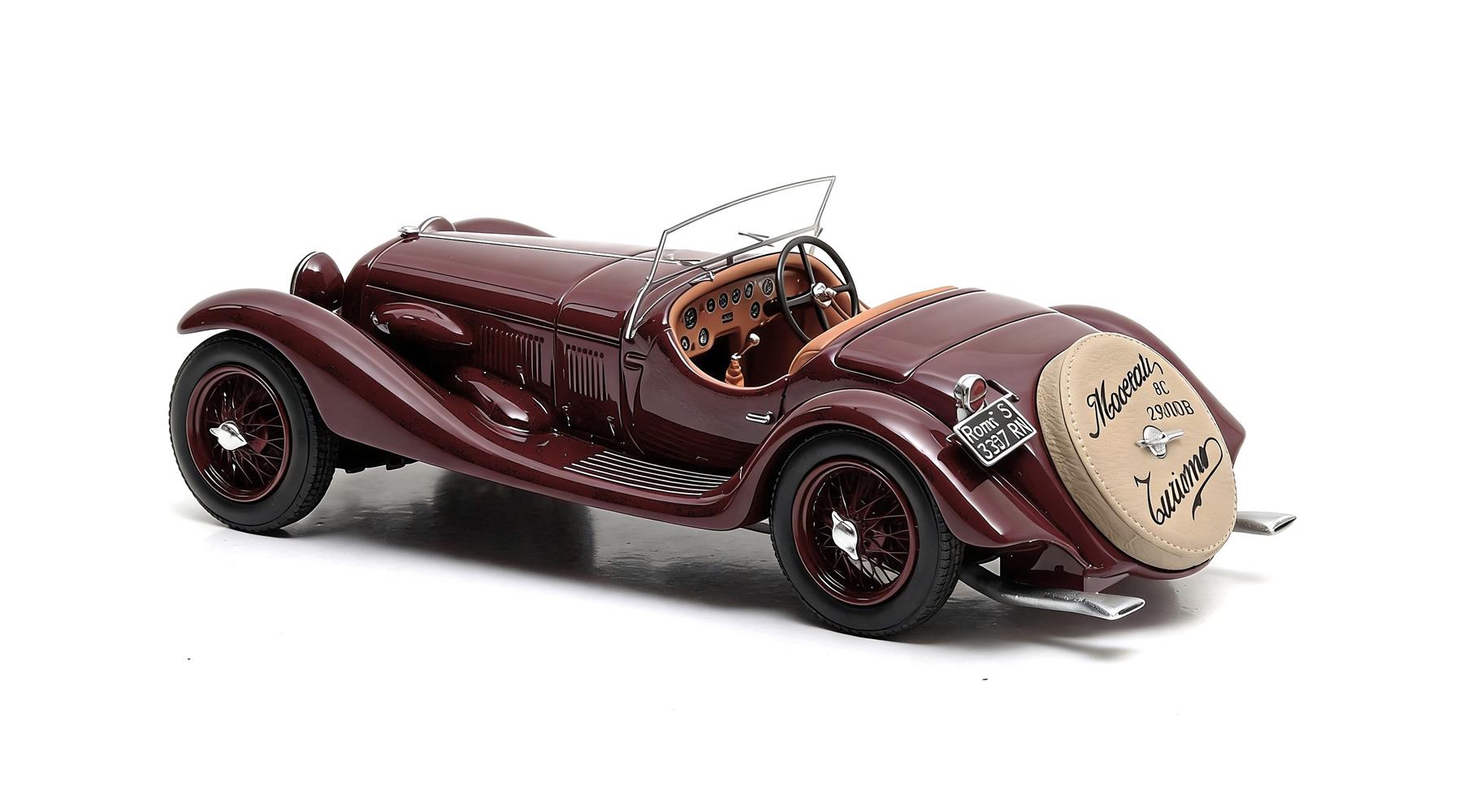 Maserati V4 Sport 16V Spider Cabriolet 1929 bordeaux 1:43 Matrix Scale Models