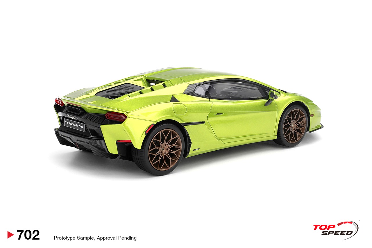 Lamborghini Temerario 2025 verde citrea 1:18 TopSpeed Models