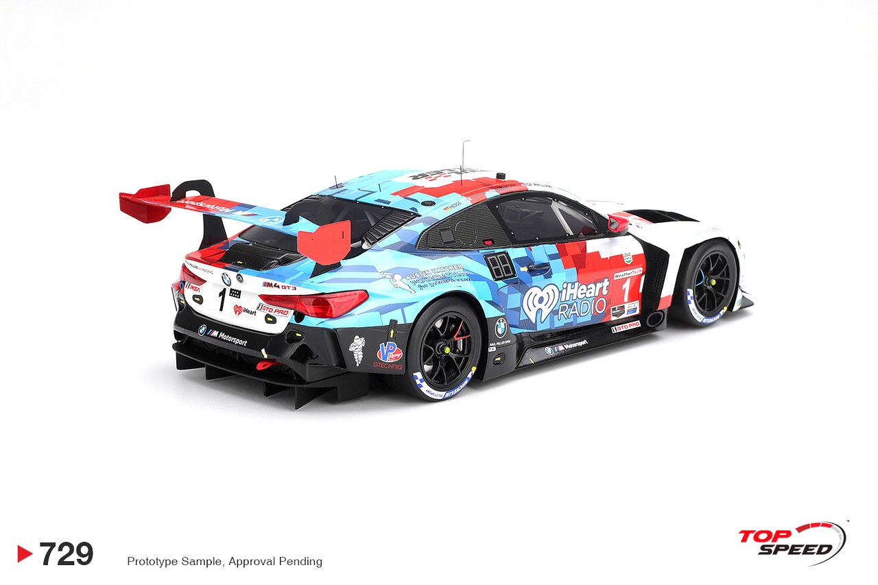 BMW M4 GT3 EVO #1 De Phillippi/Harper/Hesse/Verhagen Paul Miller Racing Class Winner IMSA 24H Daytona 2026 1:18 TopSpeed Models