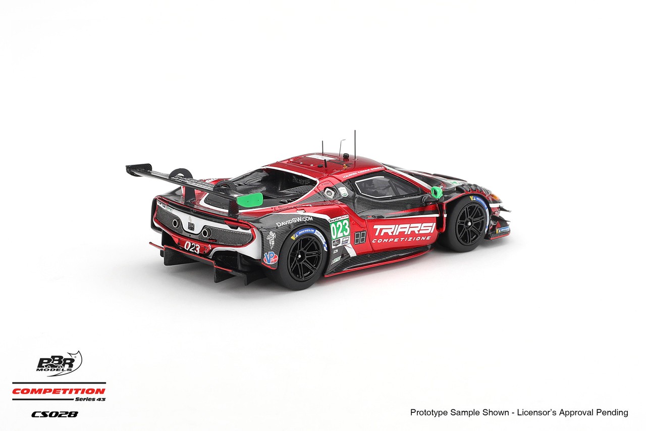 Ferrari 296 GT3 #23 Triarsi/Koch/Calado Triarsi Competizione IMSA Petit Le Mans 2025 1:43 B.B.R.