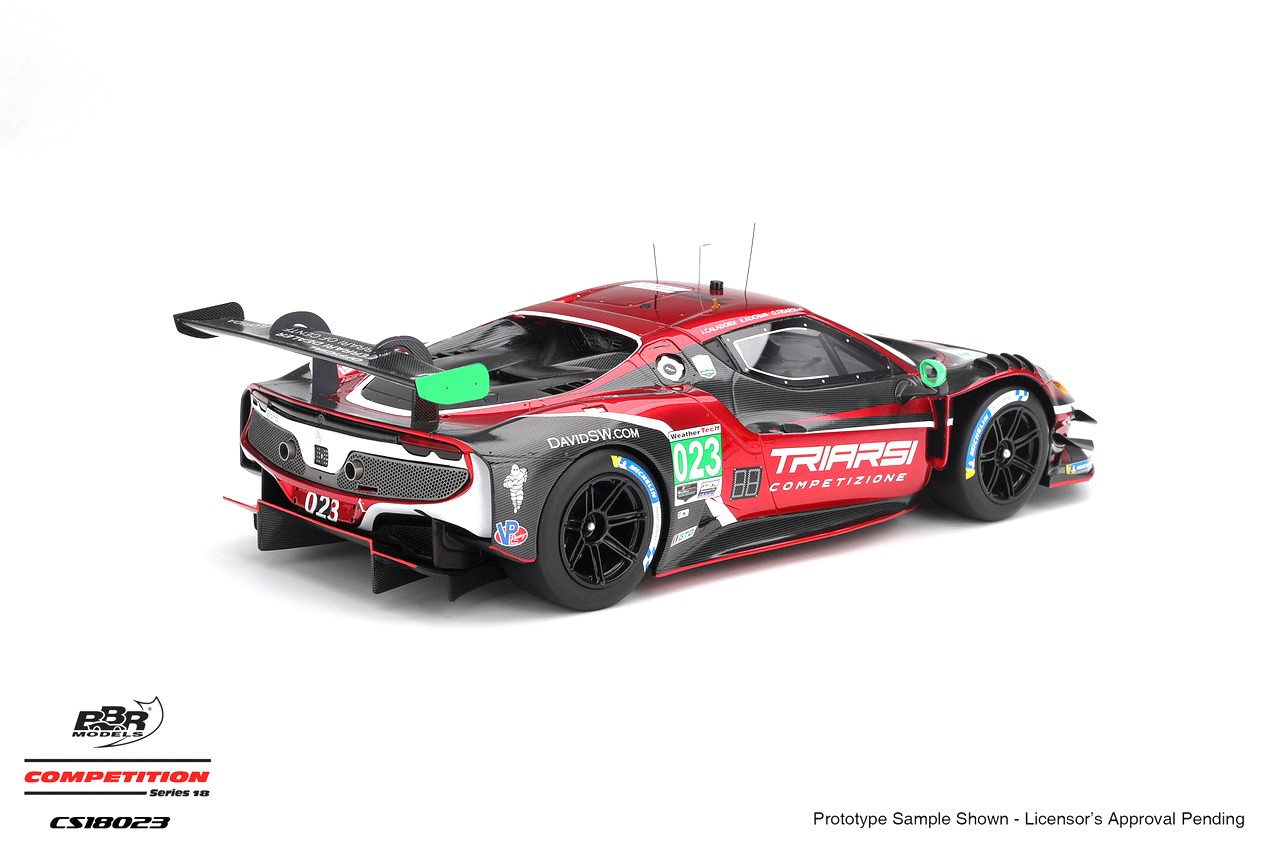 Ferrari 296 GT3 #23 Triarsi/Koch/Calado Triarsi Competizione IMSA Petit Le Mans 2025 1:18 B.B.R.