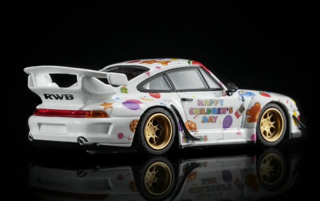 Porsche 911 993 RWB Rauh Welt *Happy Children's Day* Coupe 1993 1:64 Motorhelix