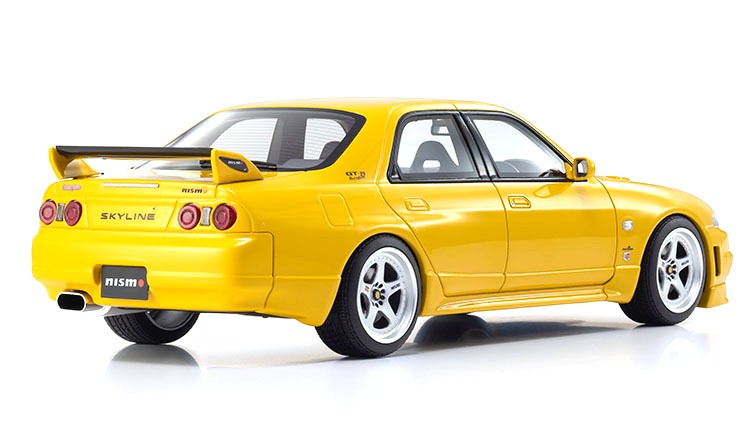 Nissan Skyline GT-R R34 Nismo Autech Version Tuned RHD 2007 yellow 1:18 Kyosho