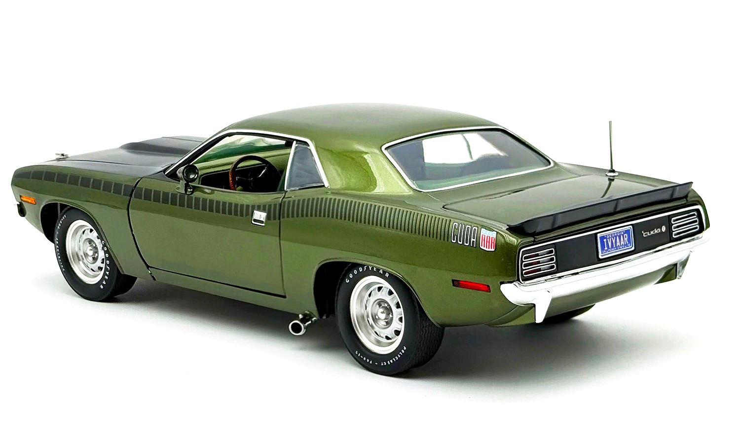Plymouth AAR Cuda Coupe 1970 green 1:18 Acme Diecast