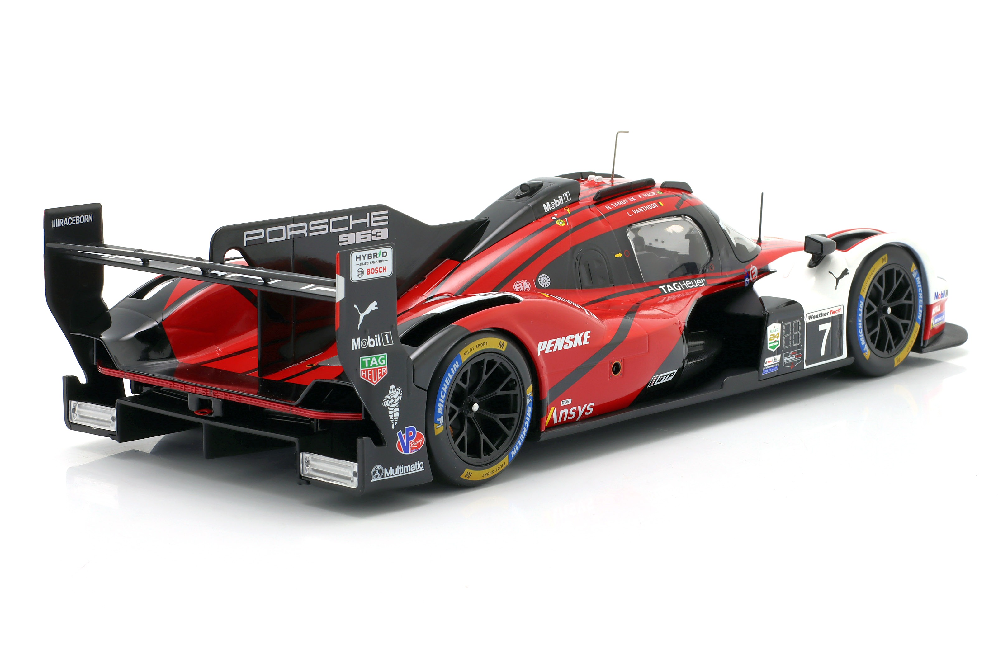 Porsche 963 Penske Motorsport #7 Nasr/Tandy/Vanthoor Winner 24H Daytona 2025 + Collectors Box 1:18 Ixo Models