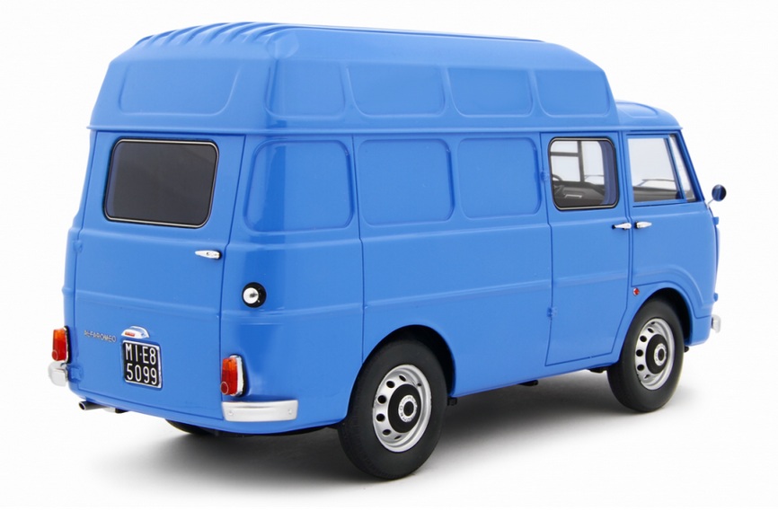 Alfa Romeo F12 High Roof Van 1967 blue 1:18 Laudoracing Model