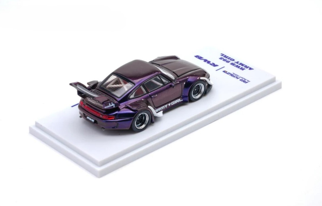 Porsche RWB 930 *Army Girl* purple 1:64 Almost Real