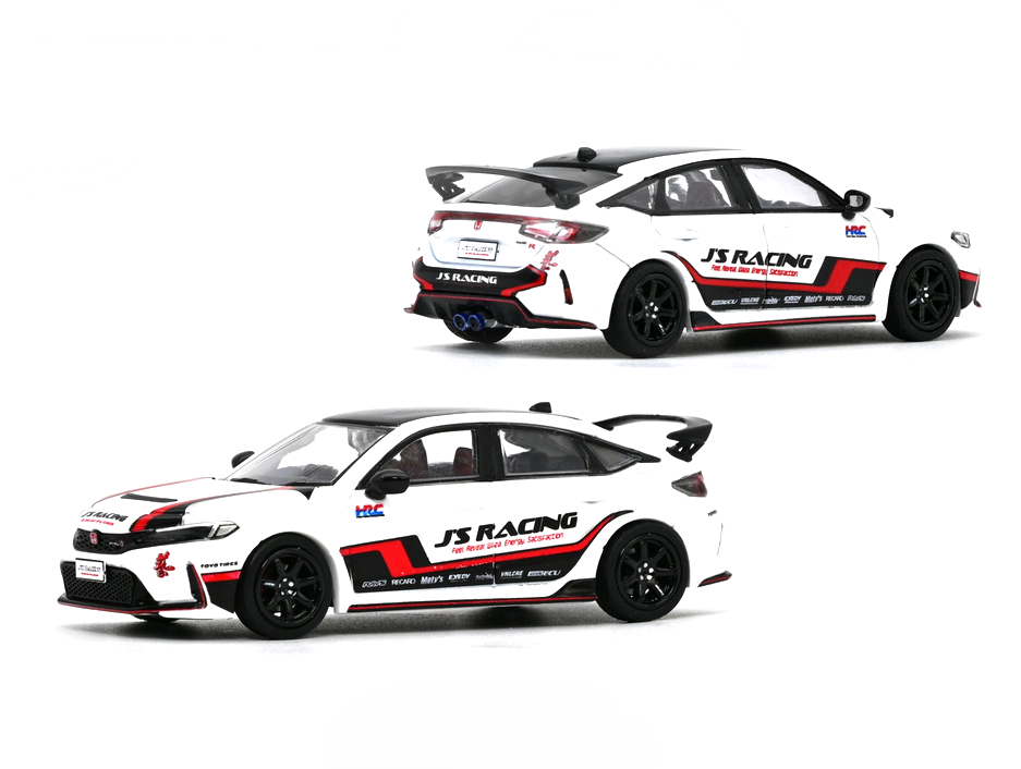 Honda Civic Type R (FL5) J`S Racing white/black/red 1:64 Inno Models