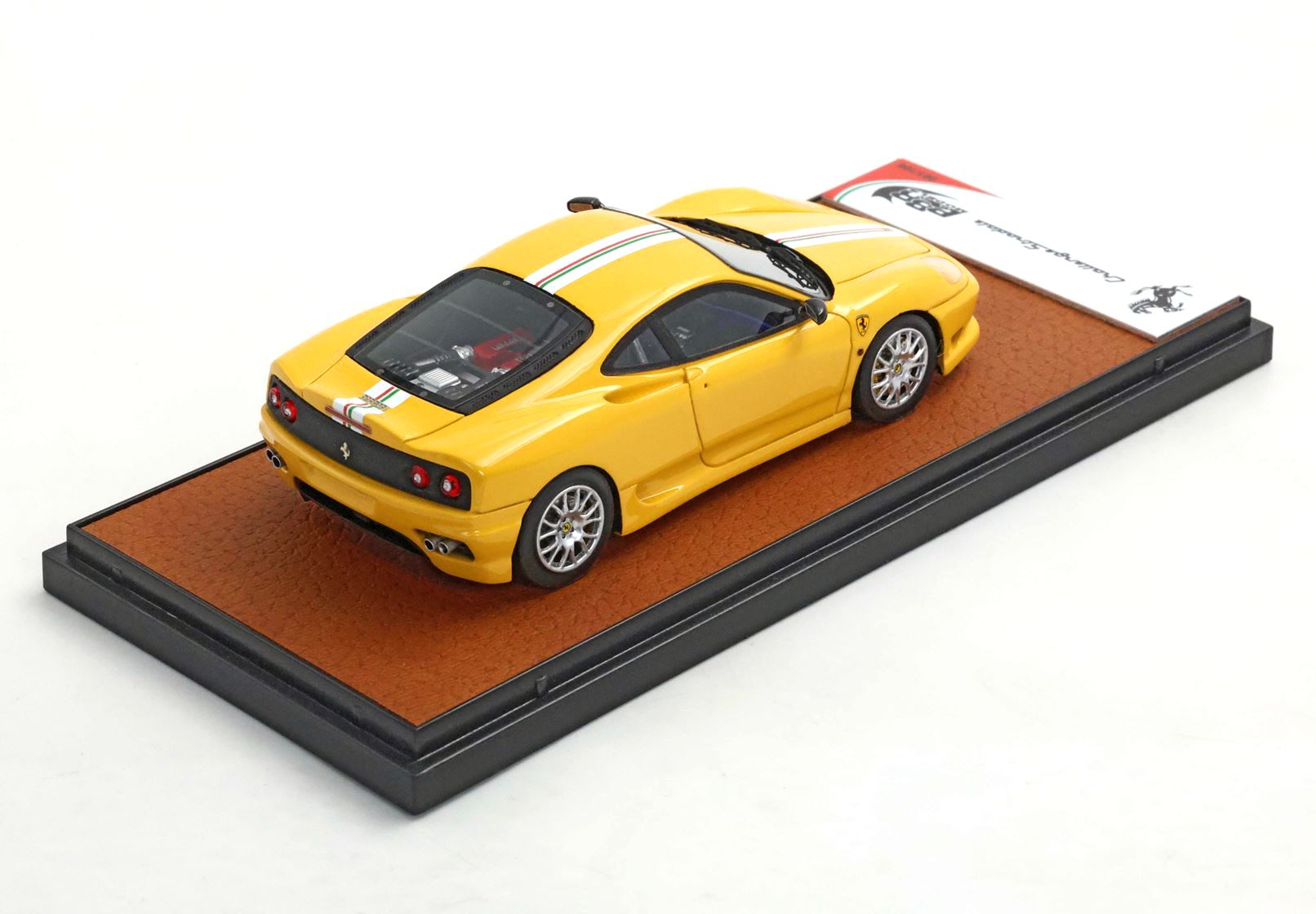 Ferrari 360 Challenge Stradale Giallo Modena with italian stripe 1:43 B.B.R.