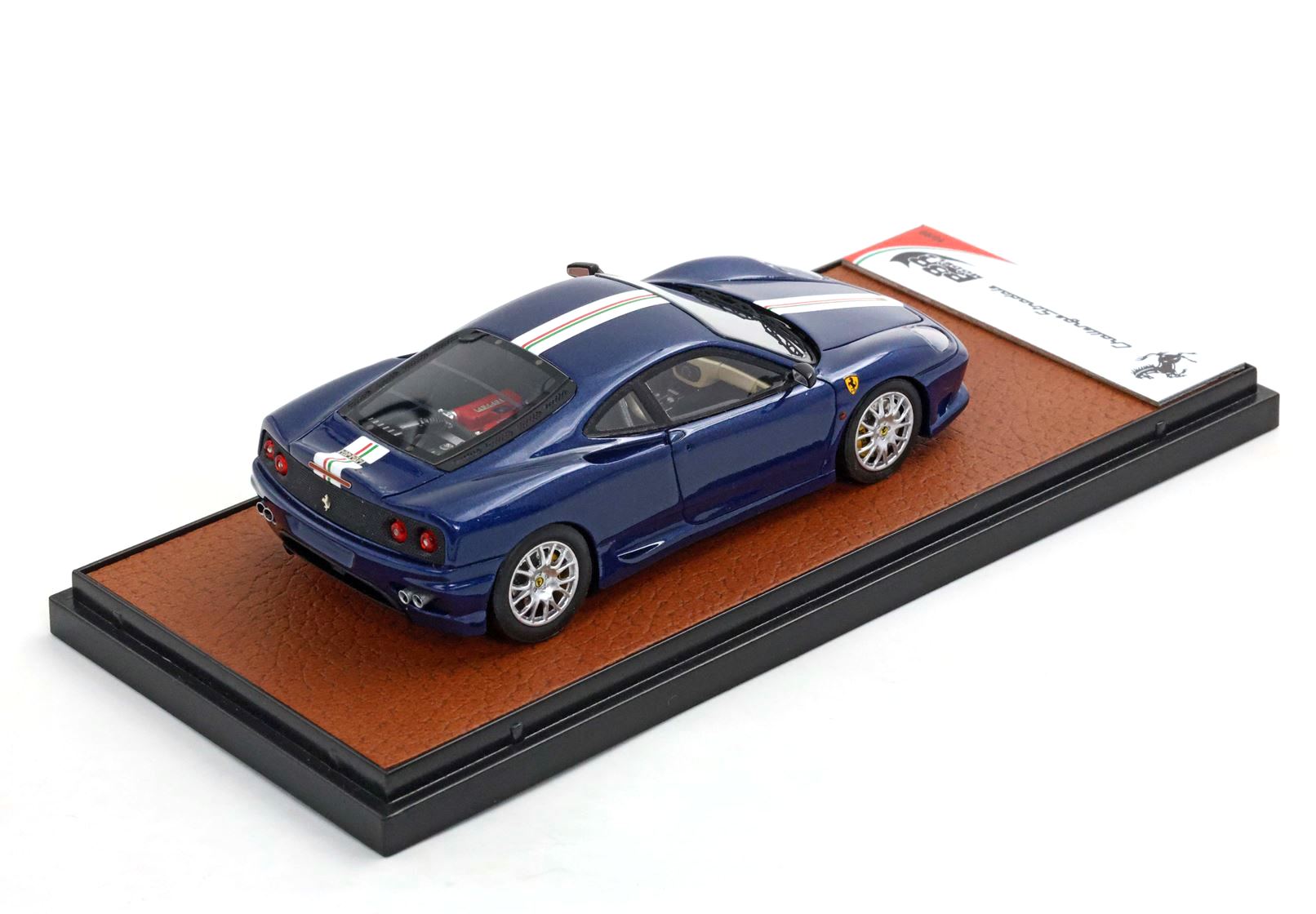 Ferrari 360 Challenge Stradale Blu Tour de France with italian stripe 1:43 B.B.R.