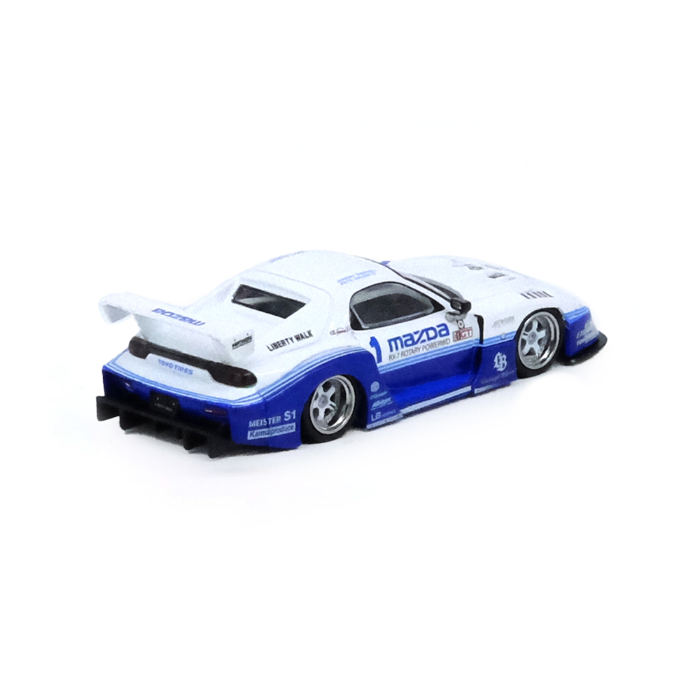LBWK Mazda RX7 (FD3S) LB Super Silhouette Hong Kong Toy Car Salon 2024 white/blue 1:64 Inno Models