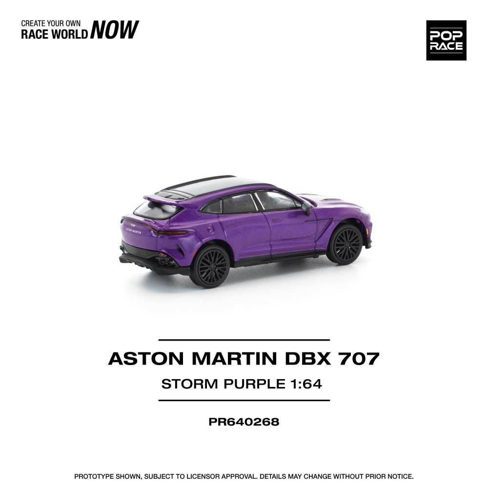 Aston Martin DBX 707 2019 purple 1:64 Pop Race