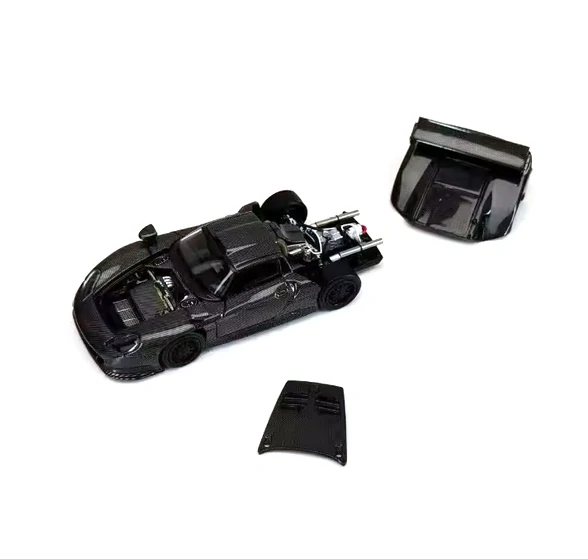 Porsche 911 GT1 TSD 24H Le Mans 1997 carbon black 1:64 Street Weapon