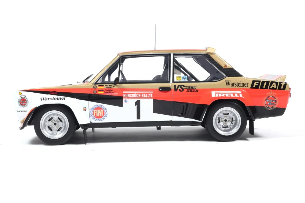 Fiat 131 Abarth #1 Röhrl/Geistdörfer Rally Hunsrück 1980 1:18 Solido