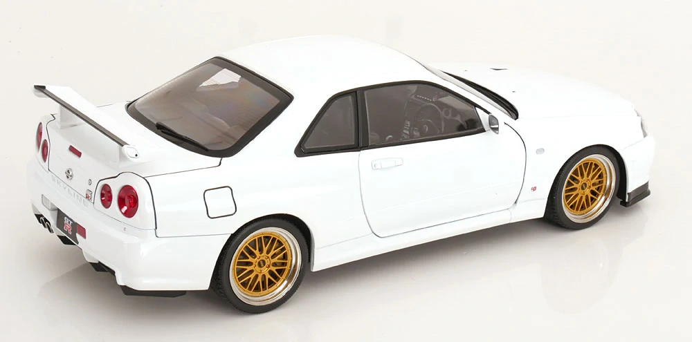 Nissan Skyline GT-R R34 V-Spec II 2001 BBR Rims white 1:12 KK Scale