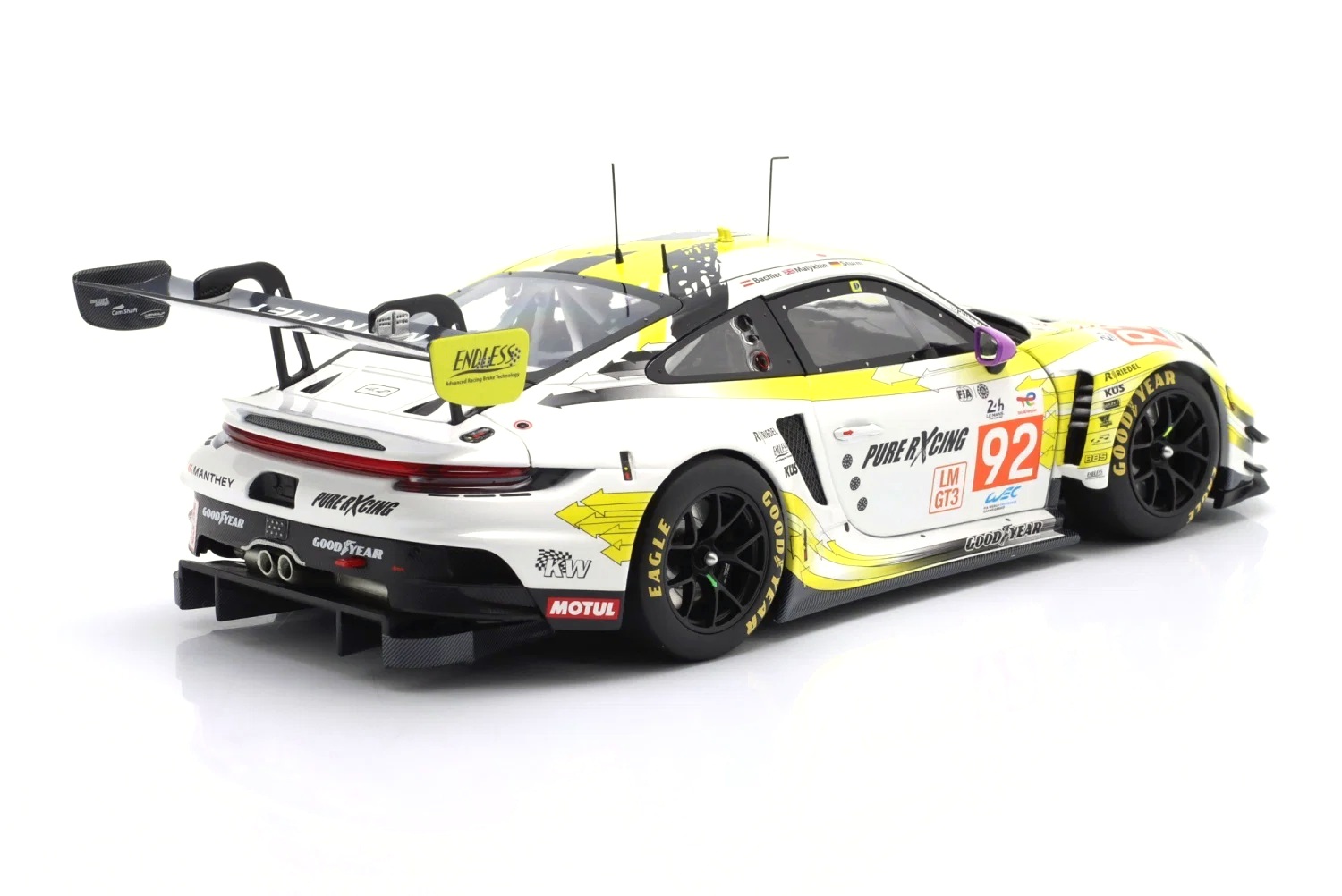 Porsche 911 GT3 R Manthey PureRxcing #92 Bachler/Malykhin/Sturm24H Le Mans 2024 1:18 Minichamps