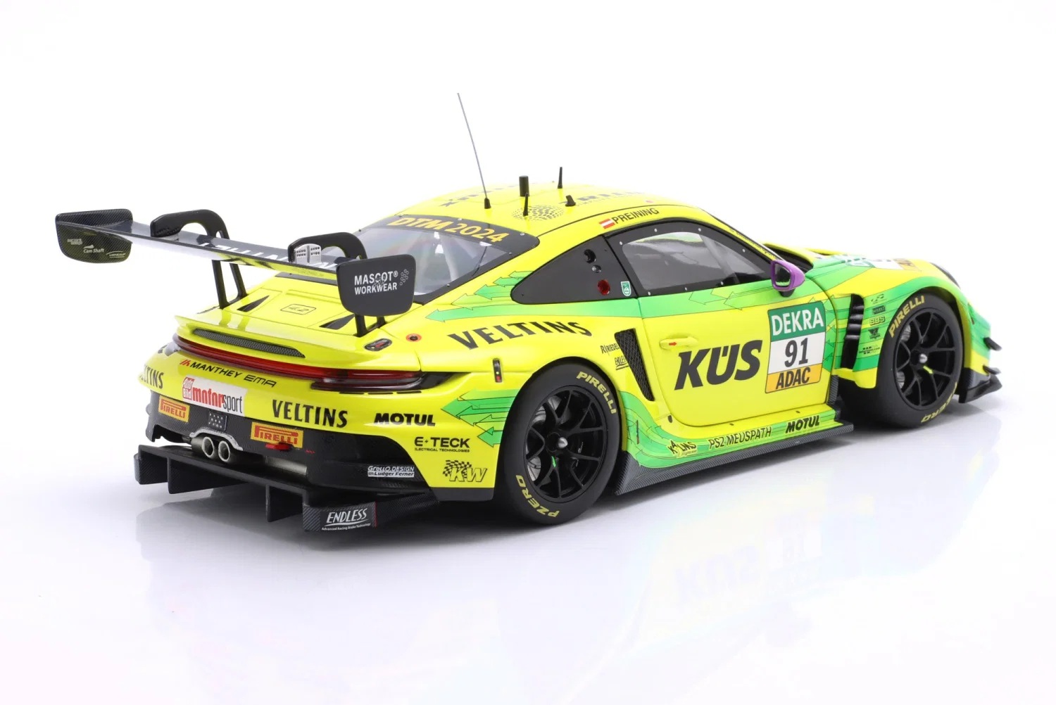 Porsche 911 GT3 R Manthey Grello #91 T.Preining DTM 2024 1:18 Minichamps