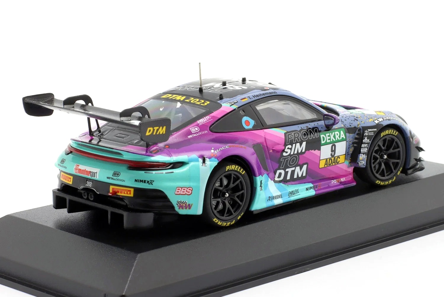 Porsche 911 GT3 R #9 Tim Heinemann DTM 2023 1:43 Minichamps
