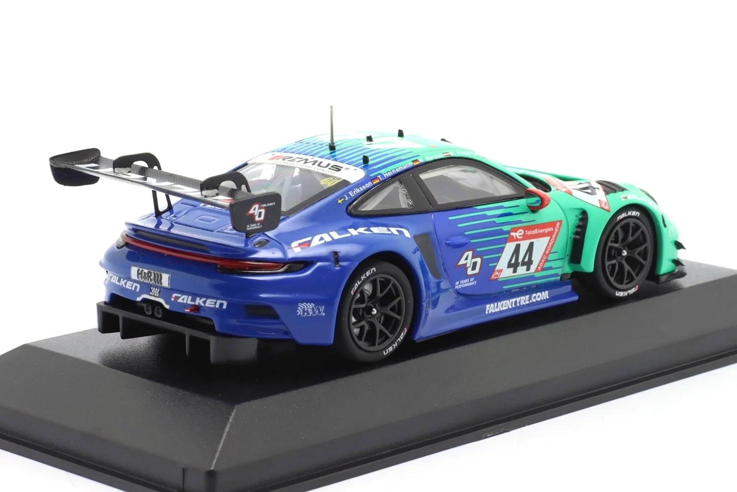 Porsche 911 GT3 R Falken Motorsports #44 Eriksson/Heinemann/Menzel/Ragginger 24H Nürburgring 2023 1:43 Minichamps