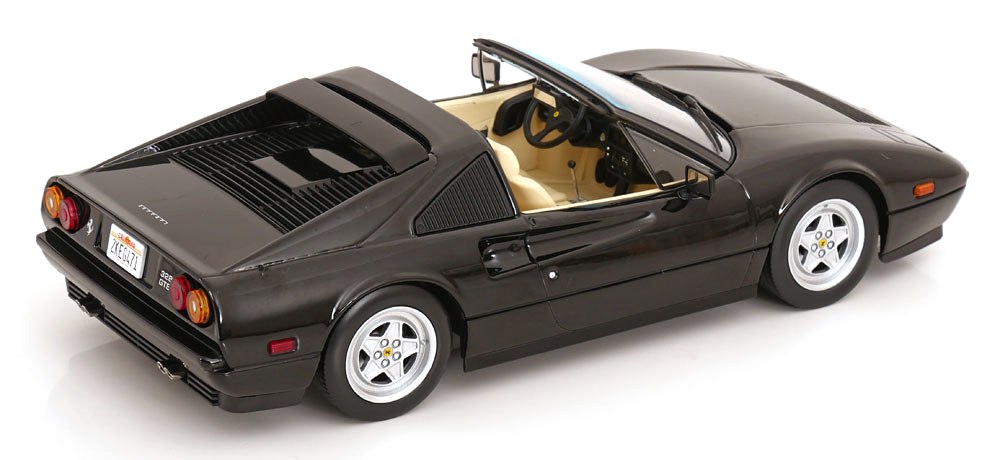 Ferrari 328 GTS 1985 Miami Vice black 1:18 KK Scale