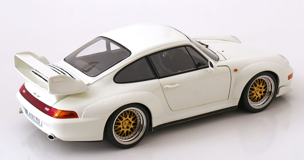Porsche 911 993 GT2 1996 BBS Rims white 1:12 KK Scale