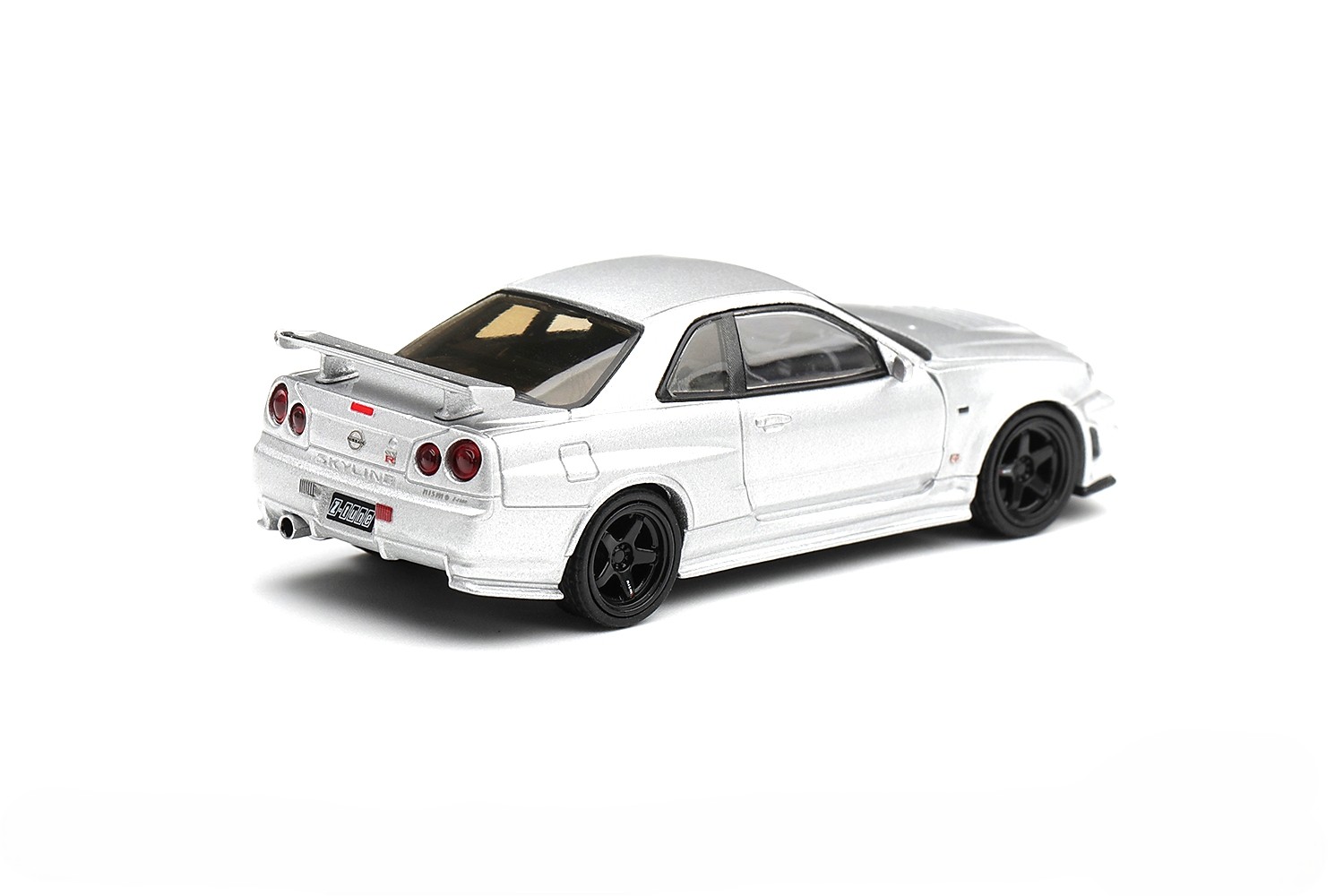 Nissan Skyline GT-R (R34) Z-Tune 1999 silver metallic 1:64 Mini GT