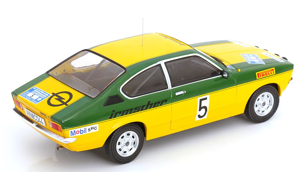 Opel Kadett C Coupe GT/E #5 W.Smolej/C.Geistdörfer International Sachs Winter Rallye 1976 1:18 MCG Modelcar Group