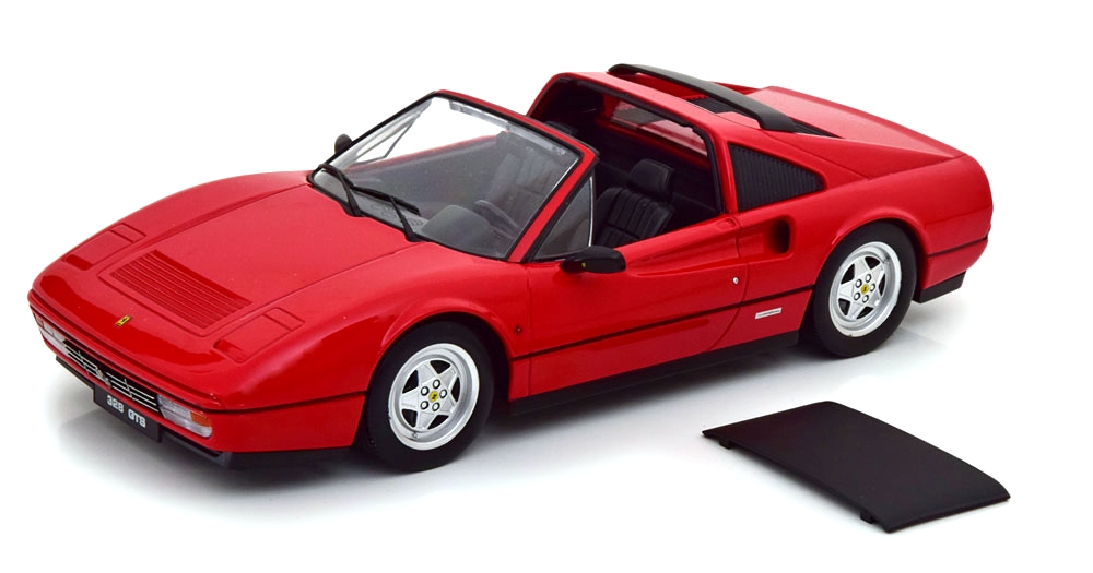 Ferrari 328 GTS Spider with Removable Hard Top 1985 red 1:18 KK Scale