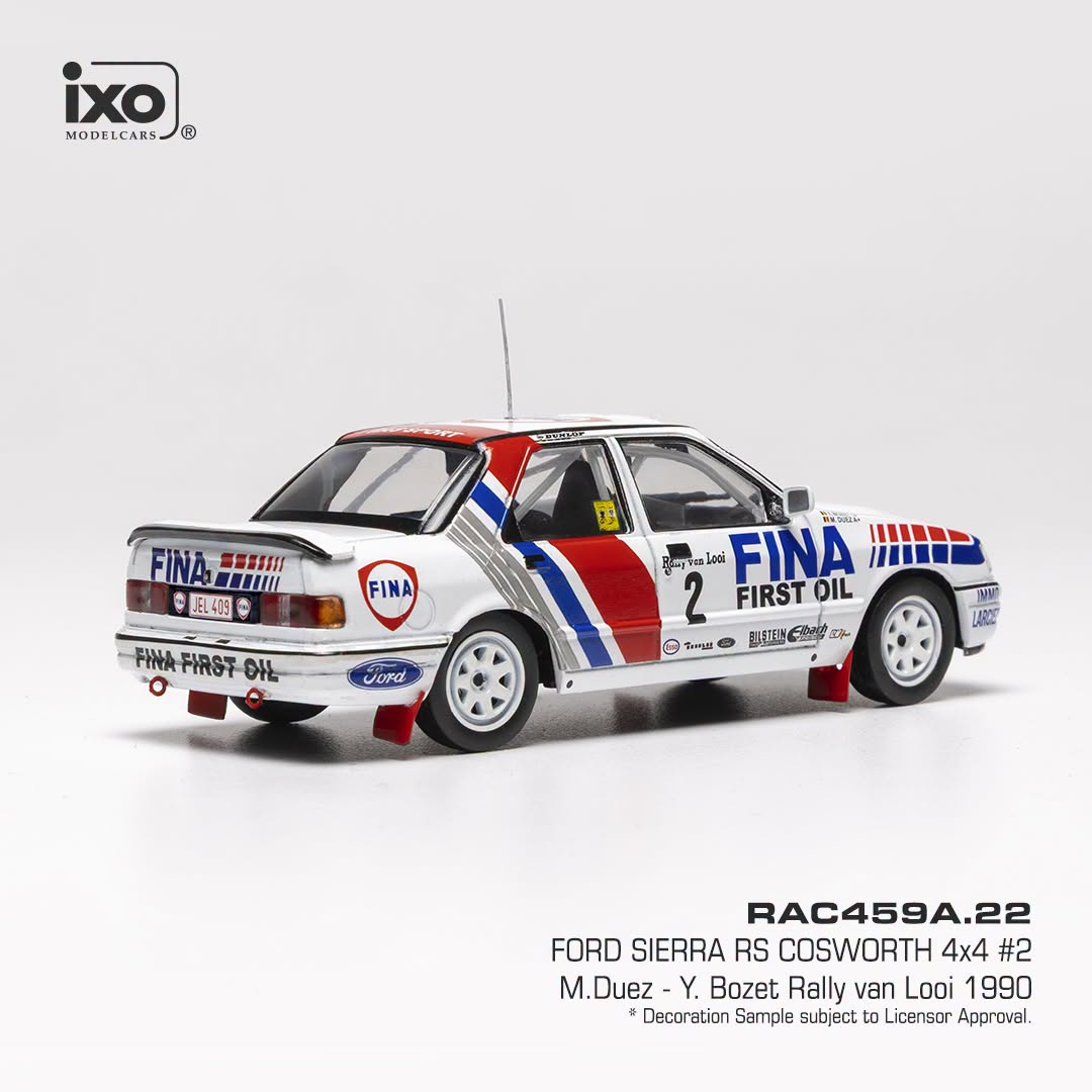 Ford England Sierra RS Cosworth #2 Duez/Bozet Rally Van Looi 1988 1:43 Ixo Models