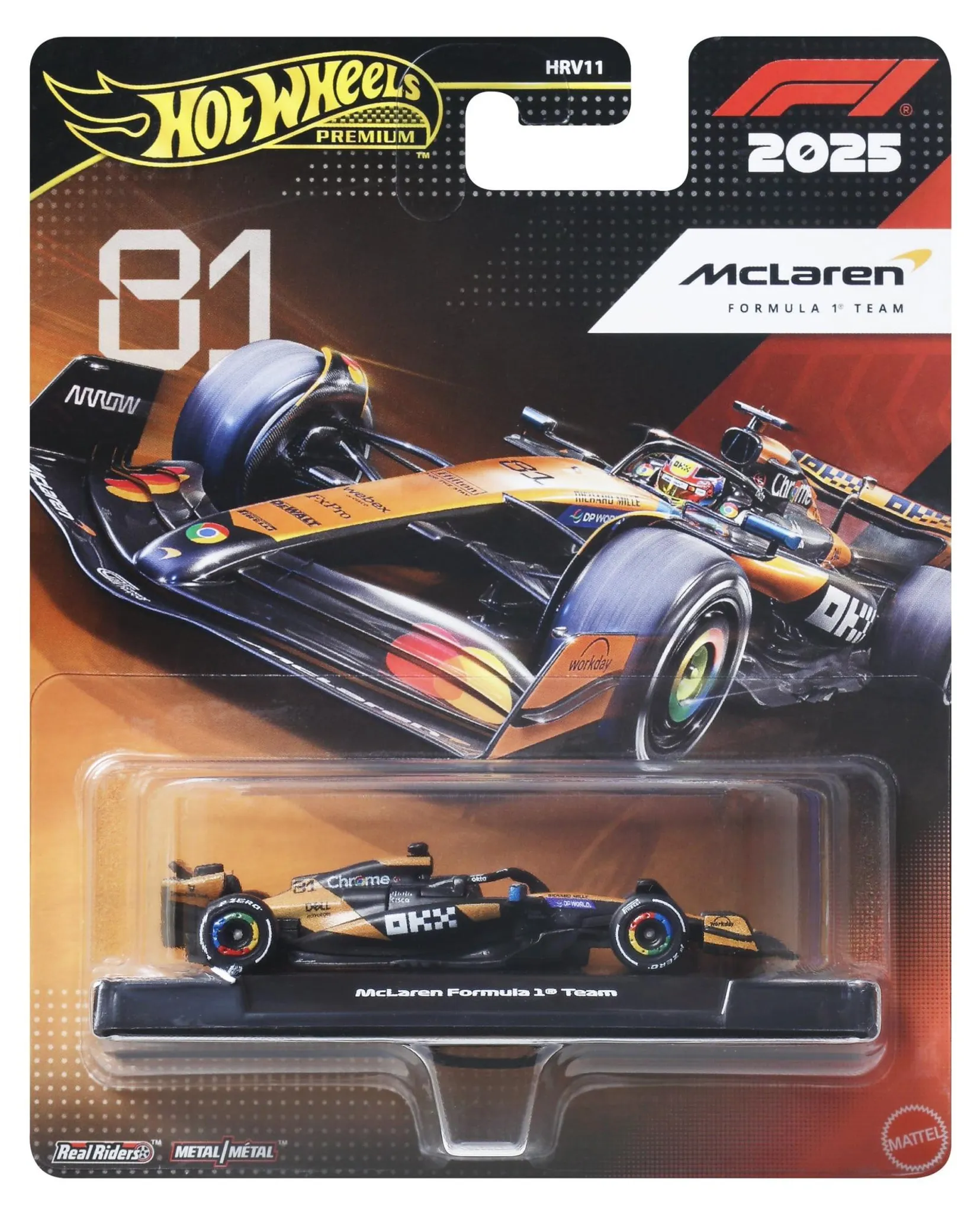 McLaren F1 Team MCL39 #81 Oscar Piastri F1 2025 1:64 HotWheels