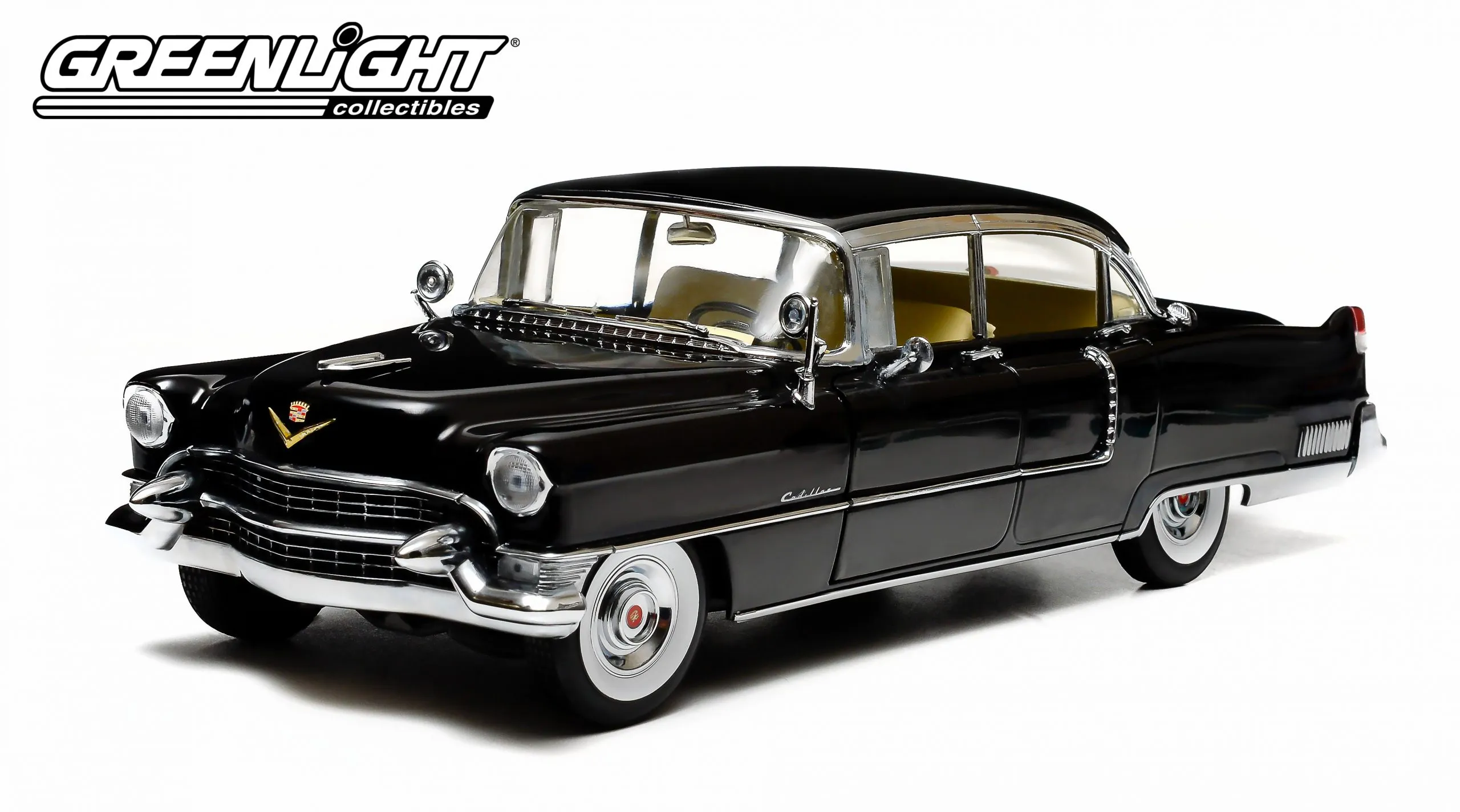 Cadillac Fleetwood Series 60 1955 black 1:18 Greenlight