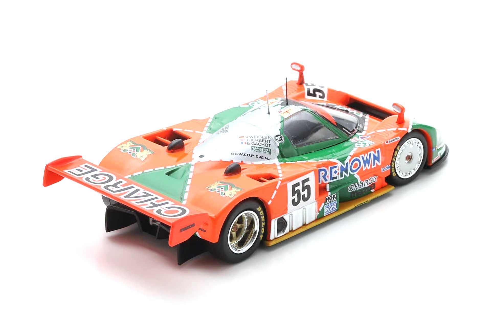Mazda 787 B Mazdaspeed #55 V.Weidler/J.Herbert/B.Gachot Winner Le Mans 24H 1991 1:64 Spark 