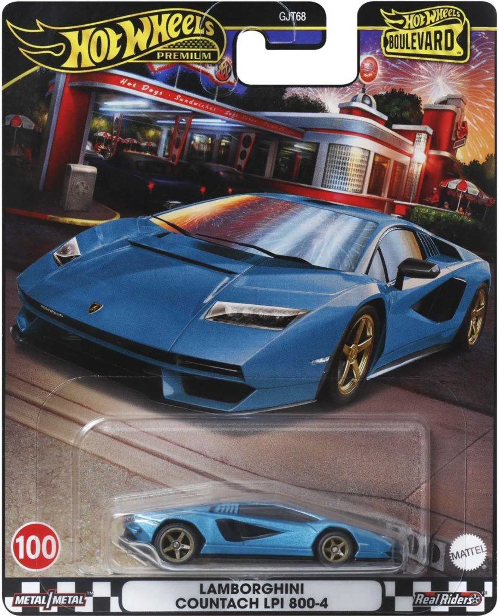Lamborghini Countach LPI 800-4 blue *Boulevard* 1:64 HotWheels