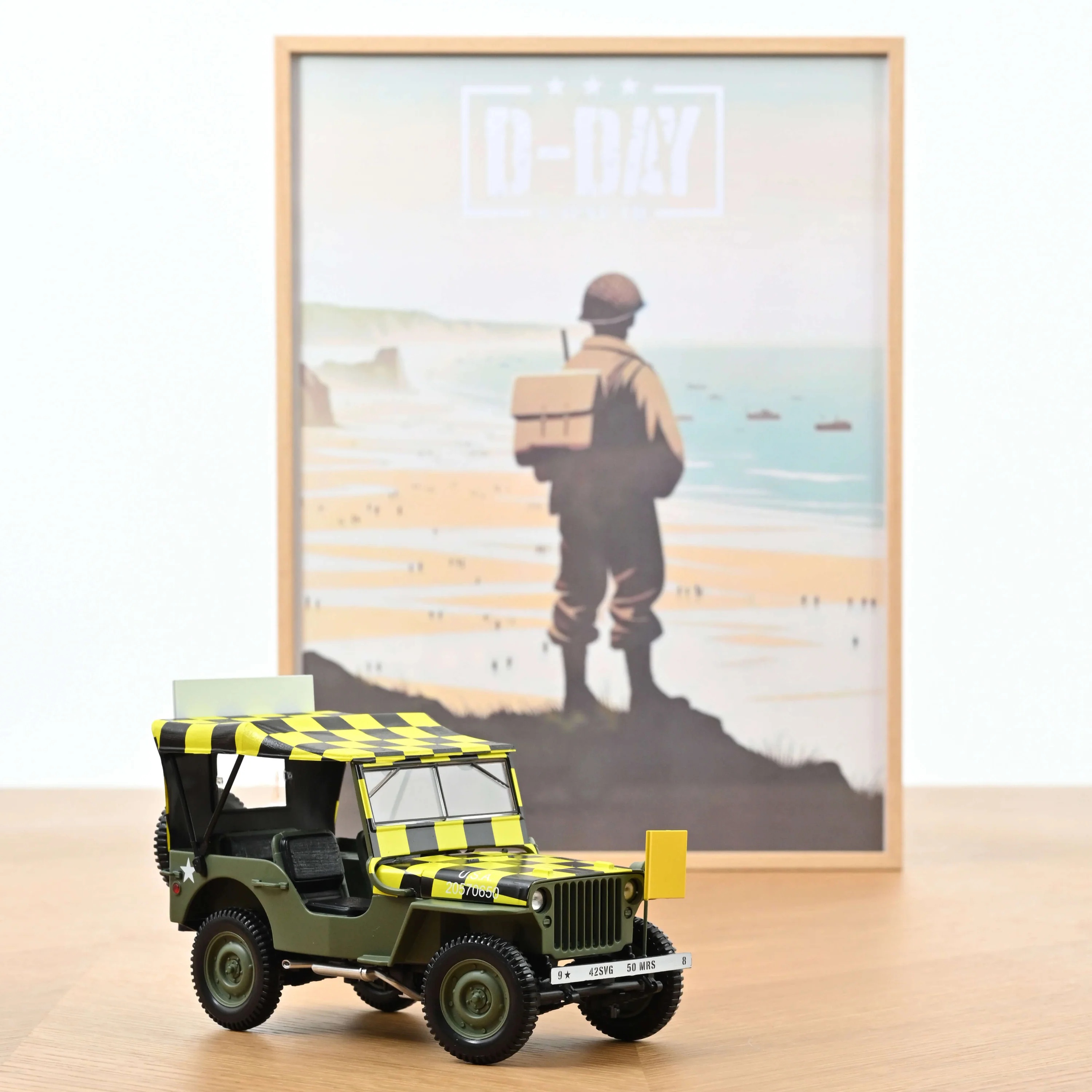 Jeep Willys Army (1944) "Follow Me" 1:18 Norev