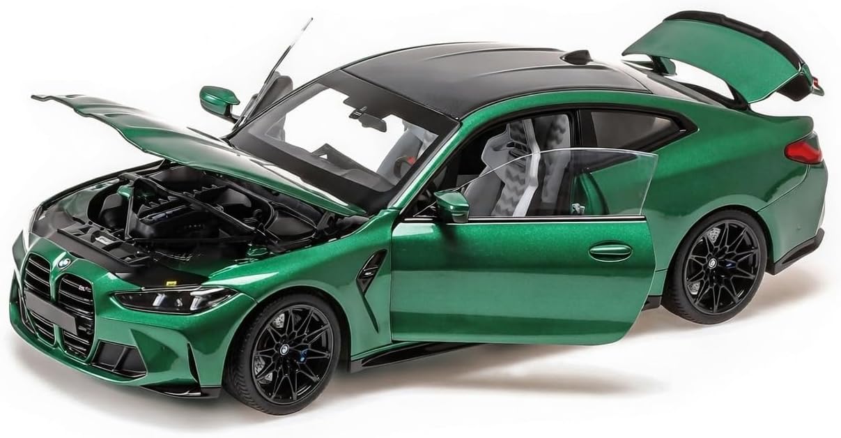BMW M4 2024 green metallic 1:18 Minichamps 