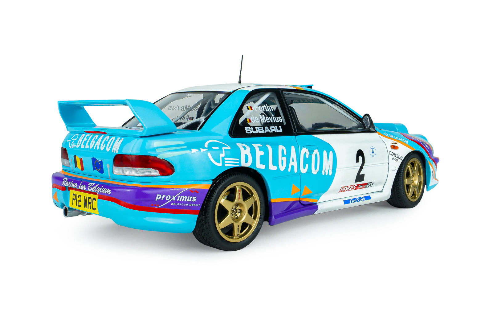Subaru Impreza S5 WRC99 #2 Fortin/De Mevius Belgium Ypres Westhoek Rally 1998 1:18 Solido
