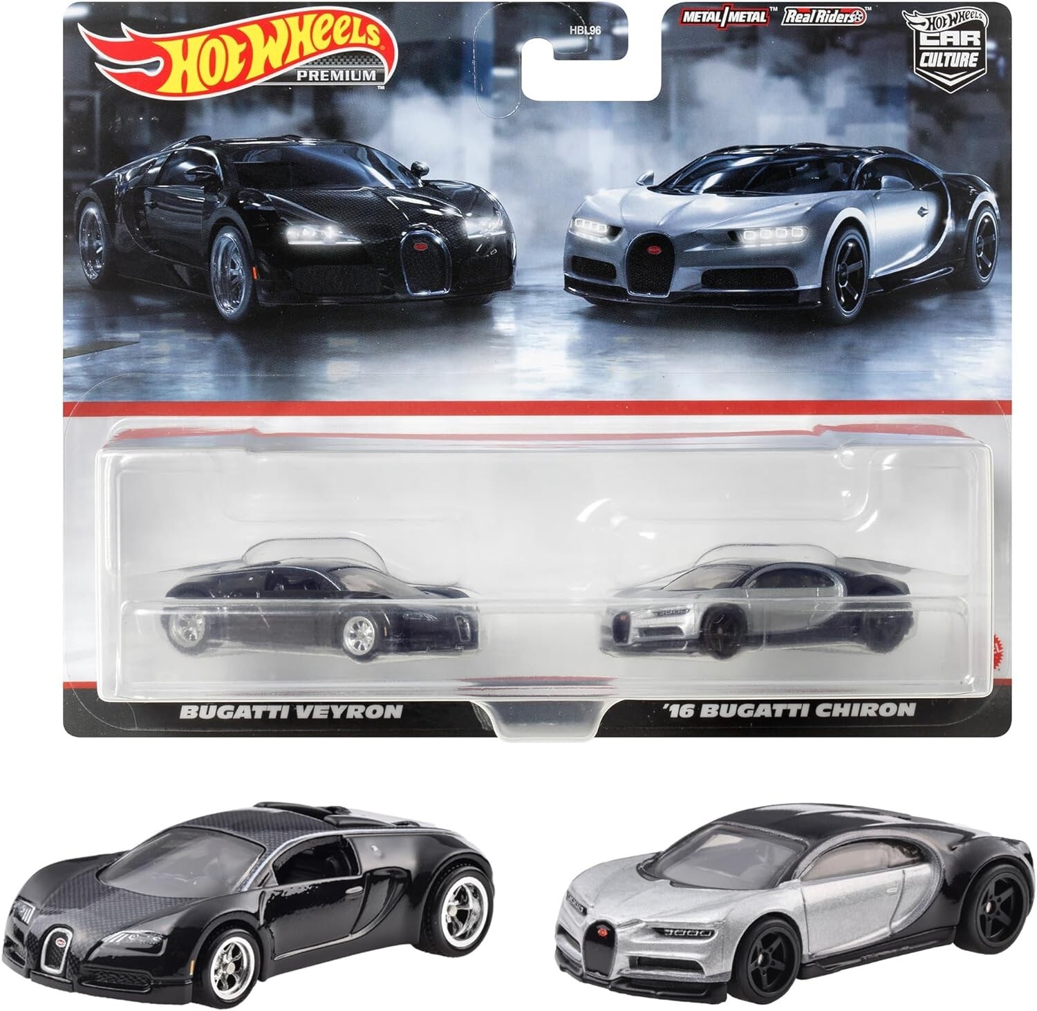 Bugatti Chiron & Bugatti Veyron Set 1:64 HotWheels