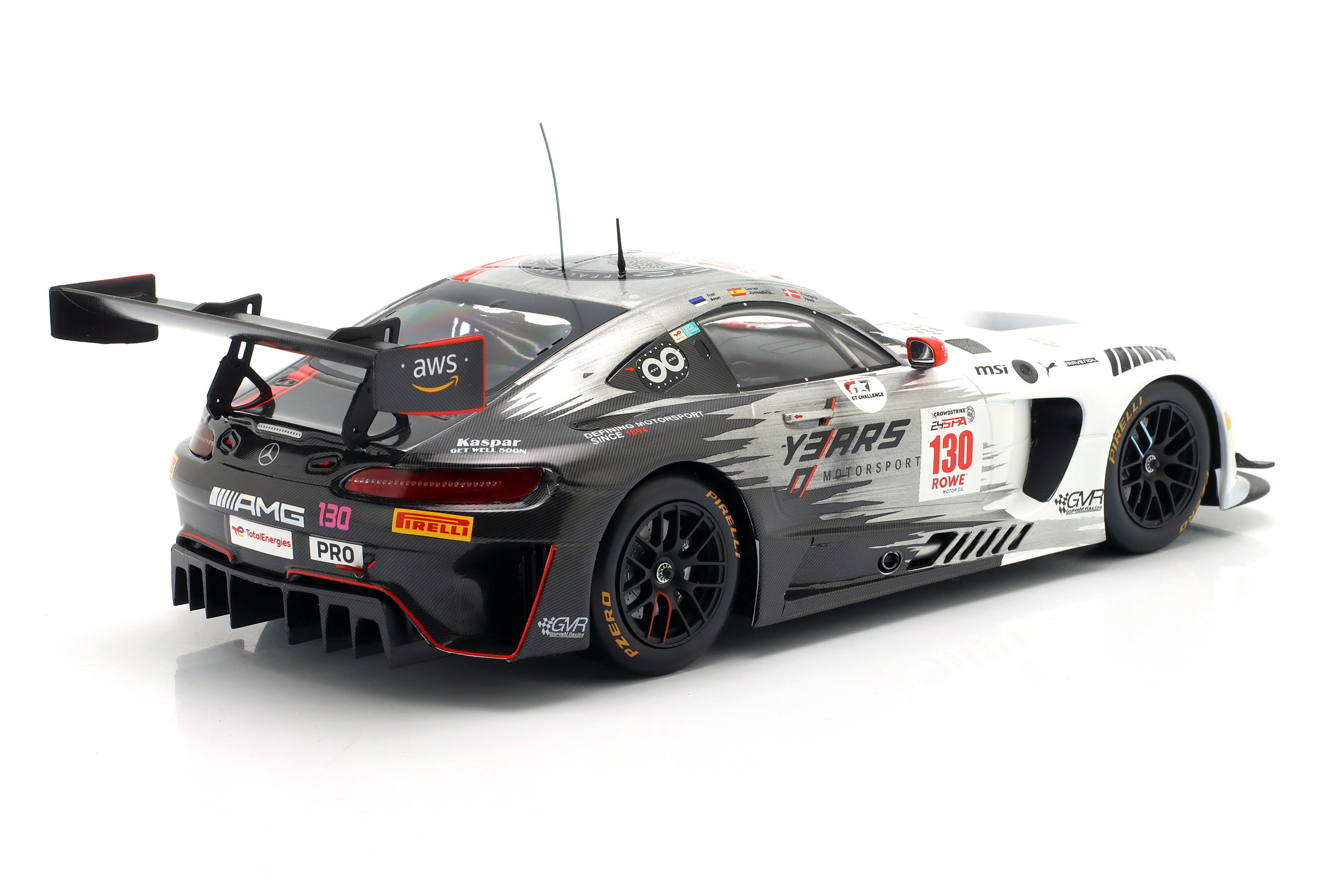 Mercedes-AMG GT3 EVO #130 Aron/Juncadella/Vesti 24H Spa 2024 1:18 Ixo Models