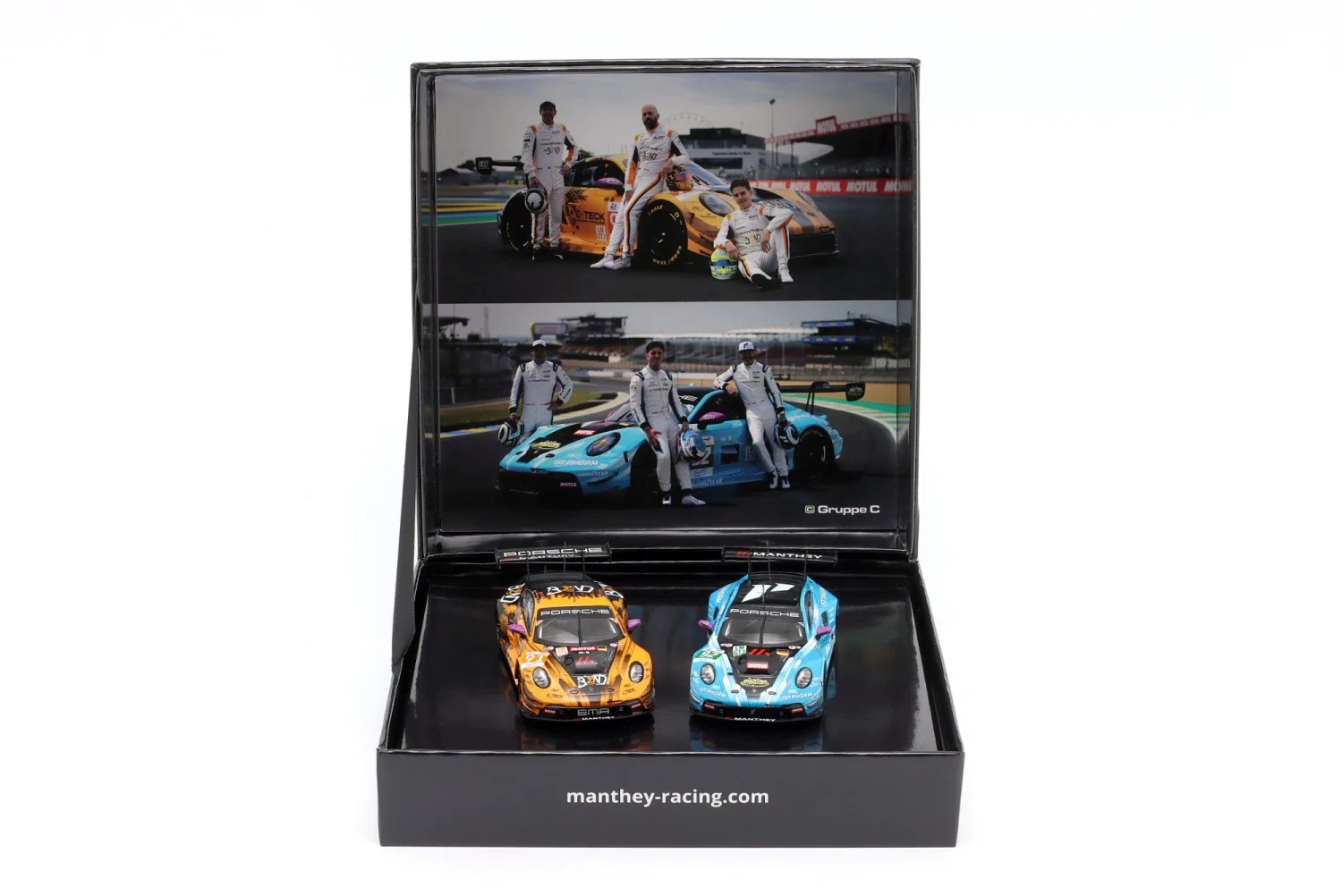 2 Cars Set: Porsche 911 GT3 R Winner LMGT3 Class 24H Le Mans 2024 & 2025 1:43 Ixo Models