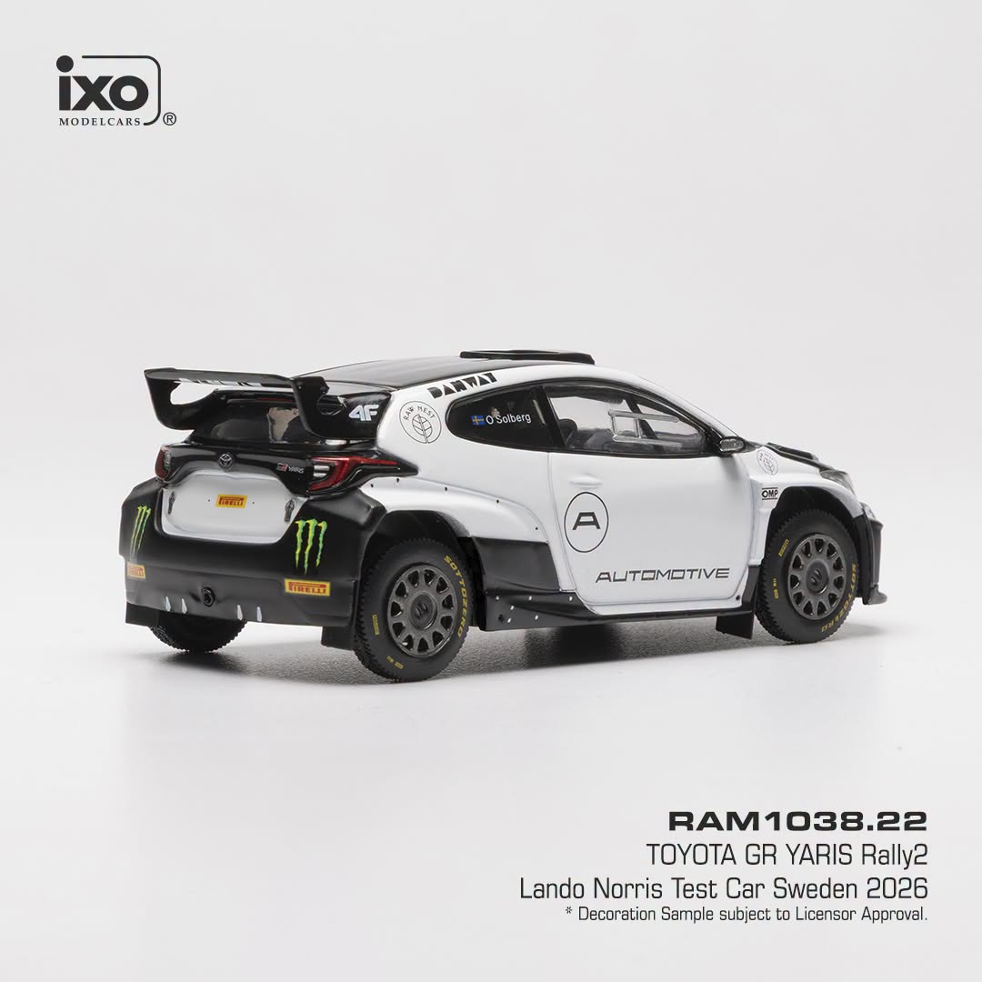 Toyota GR Yaris Rally2 L.Norris WRC2 Test Sweden 2026 1:43 Ixo Models