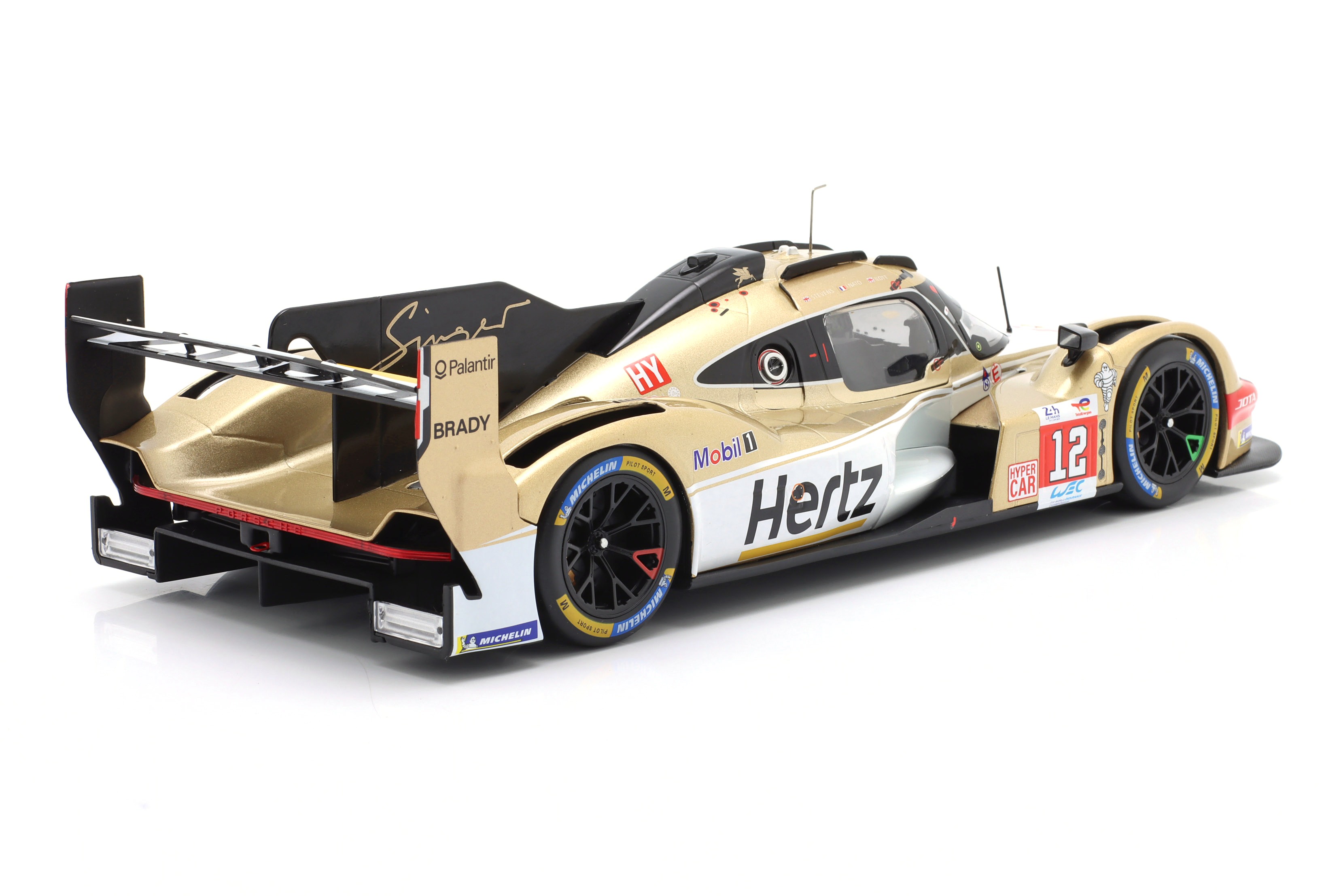 Porsche 963 Hertz Team Jota #12 Stevens/Nato/Ilott 8th 24H Le Mans 2024 1:18 Ixo Models