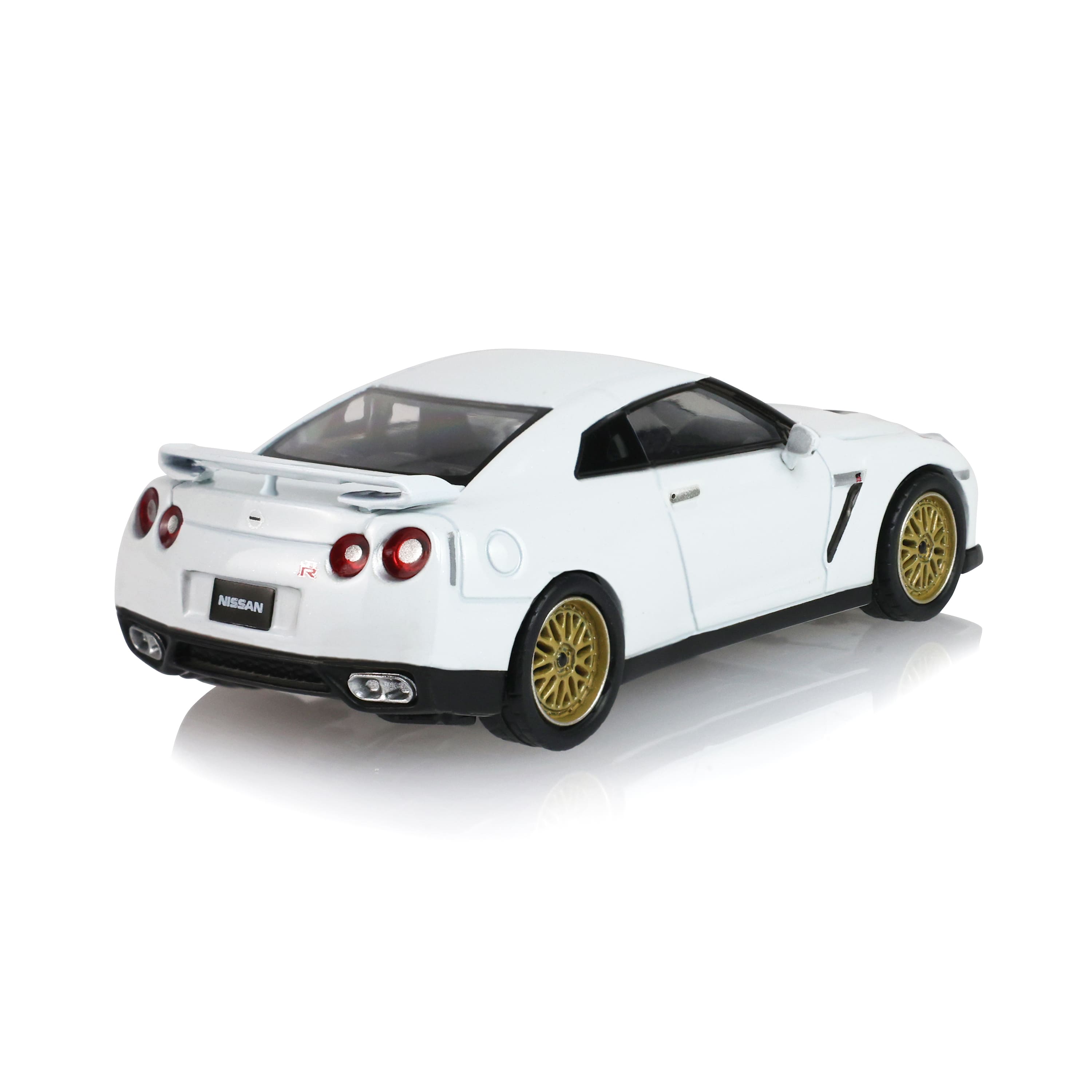 Nissan GTR R35 2007 With Custom Wheels *Tokyo Torque Series 10* pearl white 1:64 Greenlight