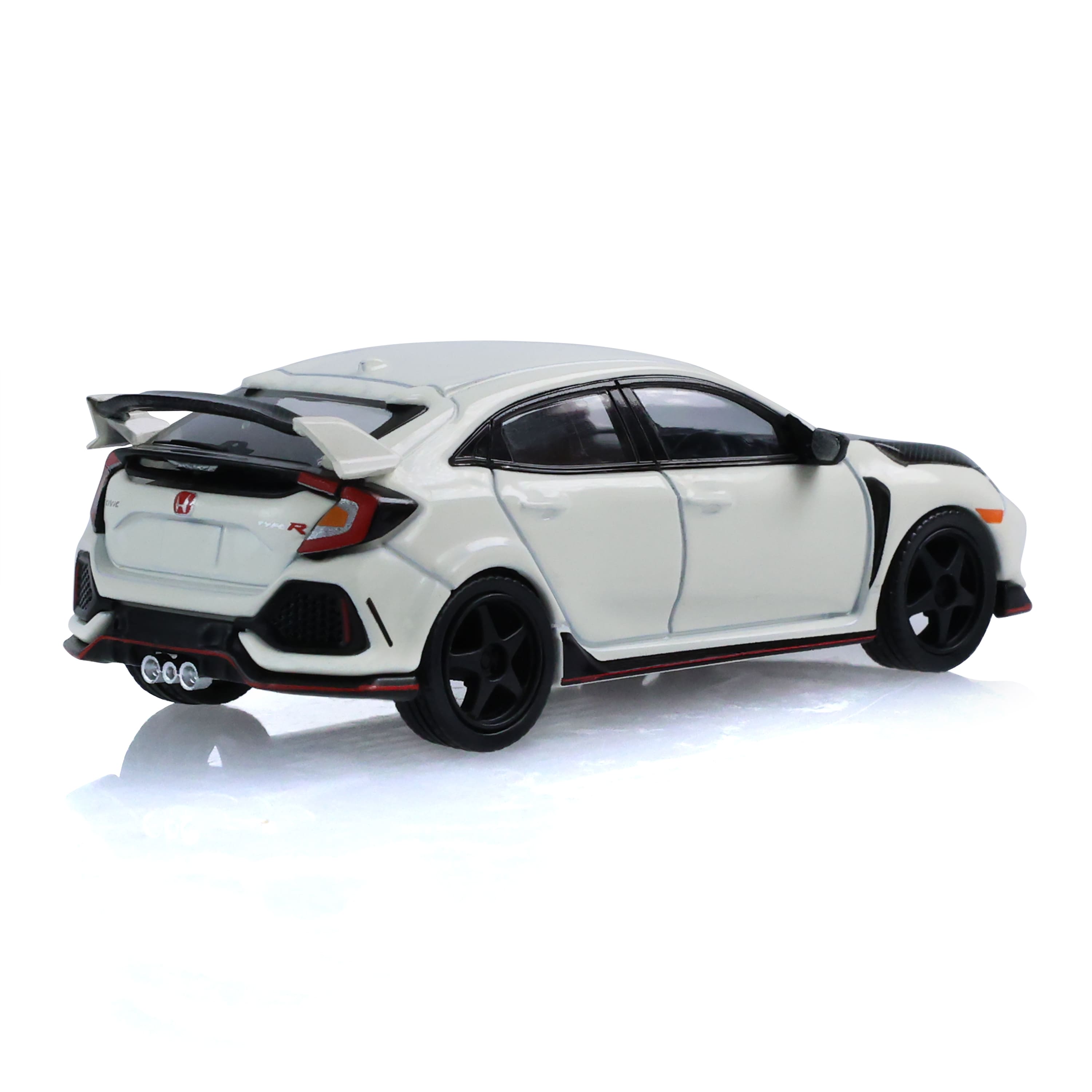 Honda Civic Type R (FK8) 2018 With Custom Wheels *Tokyo Torque Series 10* championship white 1:64 Greenlight