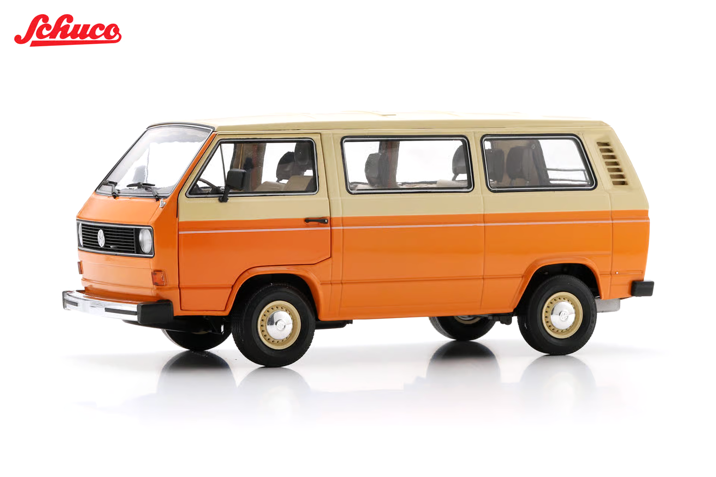 Volkswagen T3a L Bus orange 1:18 Schuco