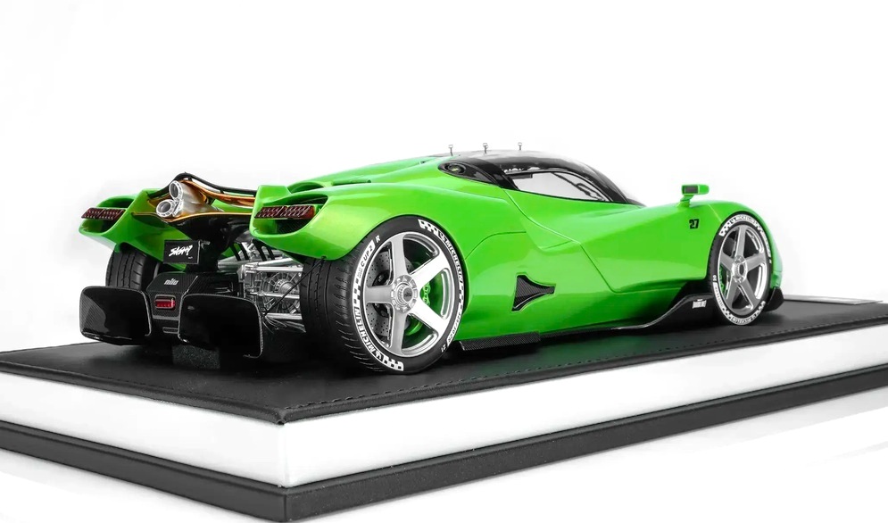 Nilu 27 V12 6.5L 1070hp 2024 mastodon green 1:18 Motorhelix