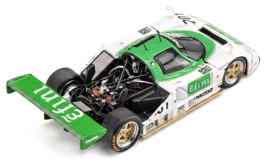 Mazda 787B 2.6L Team Mazdaspeed #201 JSPC Season 1991 white/green 1:64 Motorhelix 